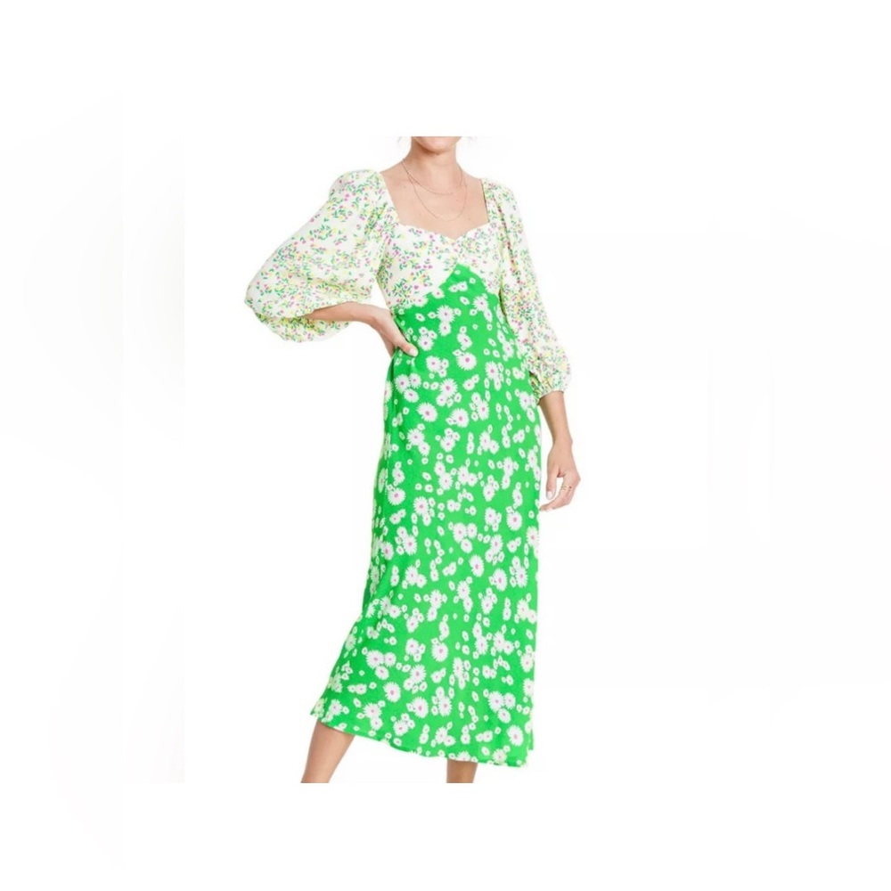 Rixo xTarget Daisy Long Sleeve Swing Dress
